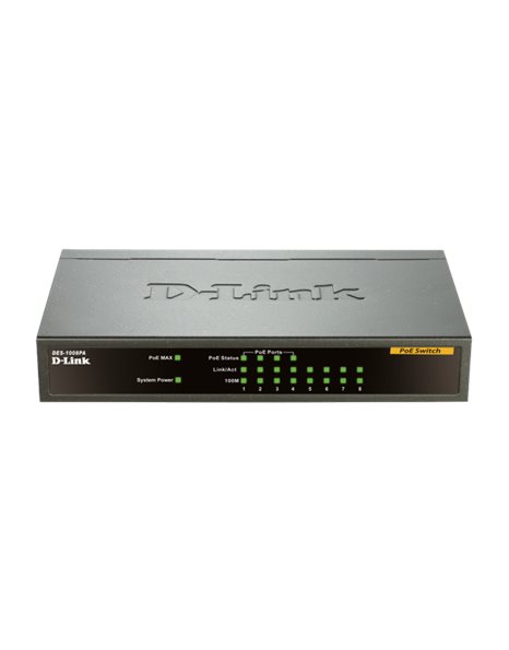 D-Link DES-1008PA 8 port Ethernet Switch 4 POE (DES-1008PA)
