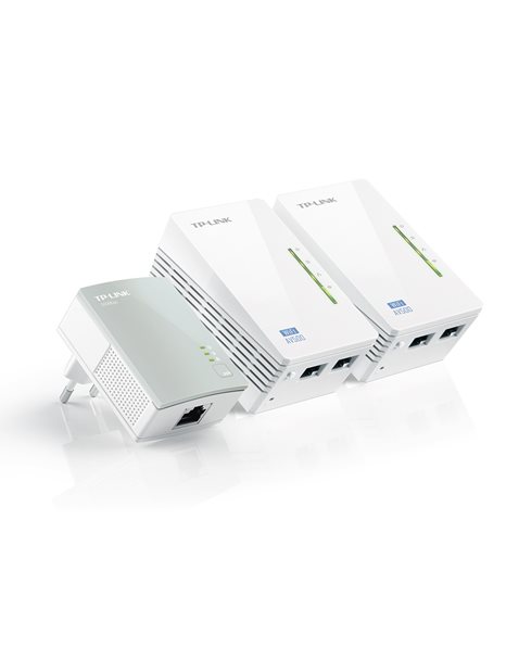 TP-Link AV600 Powerline WiFi Range Extender, 2 Ethernet Ports, 3-Pack v1.0(TL-WPA4220T KIT)