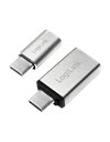 LogiLink USB 3.2 Gen1 Set Adapter, USB-A/F To USB-C/M & Micro-USB/F To USB-C/M, Silver (AU0040)