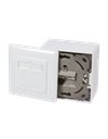LogiLink Cat.6 Wall Outlet, 2xRJ45 Shielded, With Backbox, White (NP0039A)