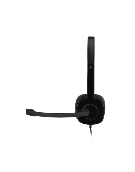 Logitech H151 Stereo Headset, Black (981-000589)