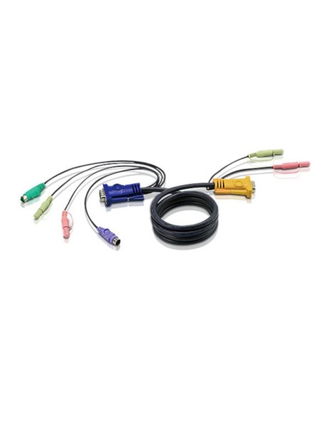 ATEN 2L-5302P PS/2 KVM Cable 1.8m (2L-5302P)