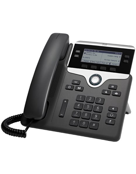 Cisco IP Phone 7841, 4-Line IP Phone with 2-Port Gigabit Ethernet Switch, PoE, and LCD Display (CP-7841-K9)