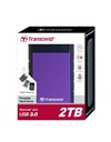 Transcend StoreJet 25H3 2TB, USB3.0, Rugged Case, Purple (TS2TSJ25H3P)