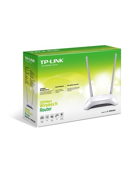 TP-Link TL-WR840N 300Mbps Wireless N Router, v2 (TL-WR840N)