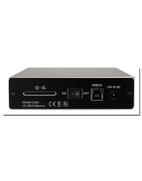 LC-Power 3.5-inch USB 3.0 Enclosure, Black (LC-35U3-BECRUX)