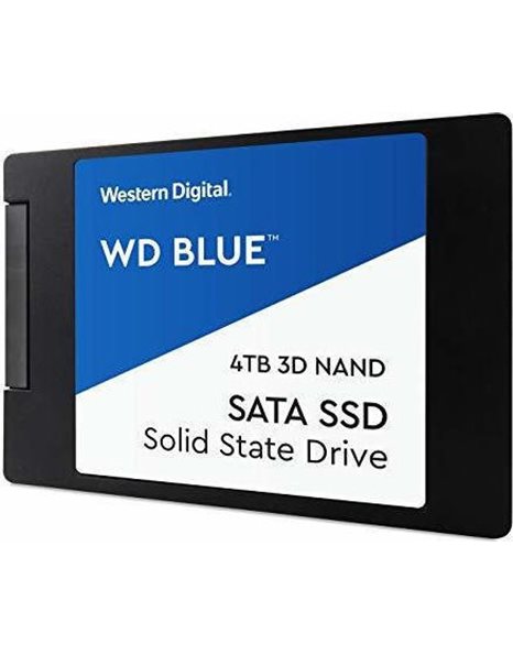 Western Digital Blue 3D 4TB SSD, 2.5-Inch, SATA3, 550MBps (Read)/525 MBps (Write)  (WDS400T2B0A)