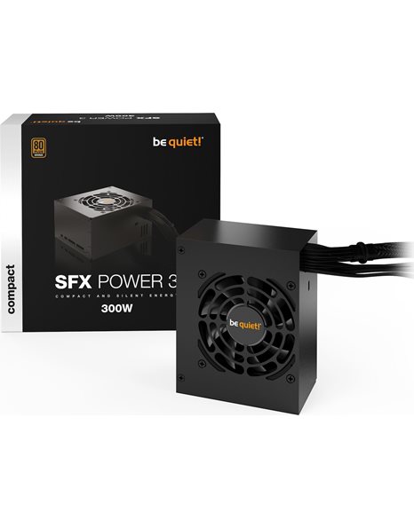 Be Quiet SFX Power 3 300W Power Supply, 80+ Bronze, Active PFC, 80mm Fan (BN320)