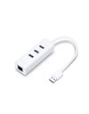 TP-Link USB 3.0 3-Port Hub & Gigabit Ethernet Adapter 2 in 1 USB Adapter V2.0 (UE330)