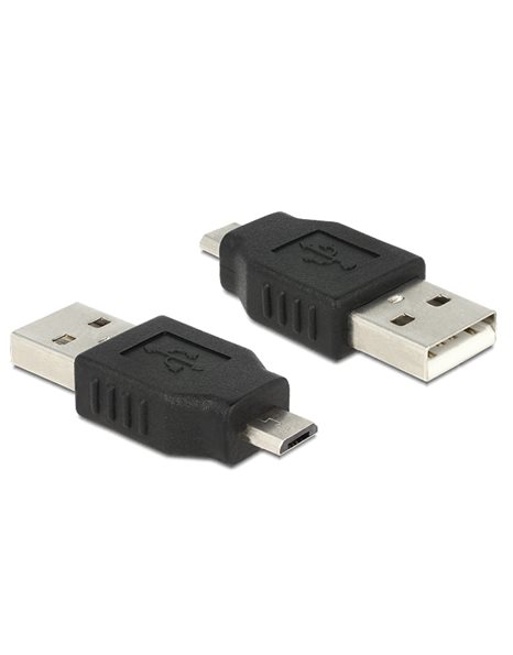 Delock Adapter USB 2.0 Type Micro-B male To USB 2.0 Type-A male (65036)