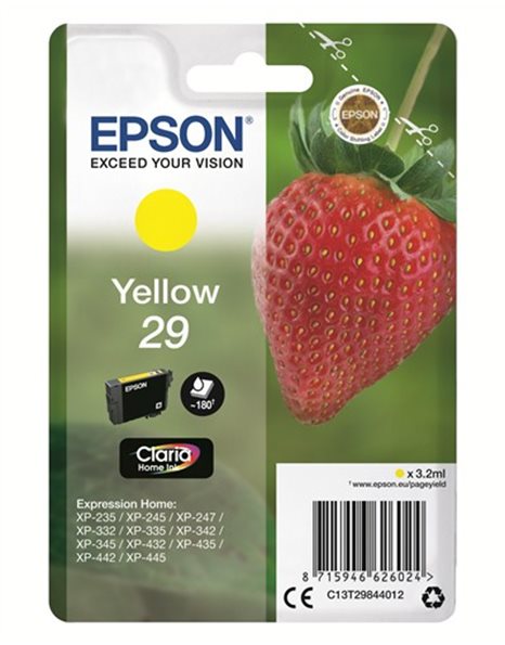 Epson 29 3.2 ml yellow original blister (C13T29844012)