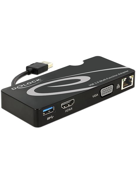Delock Προσαρμογέας USB 3.0 σε HDMI / VGA , Gigabit LAN , USB 3.0 (62461)