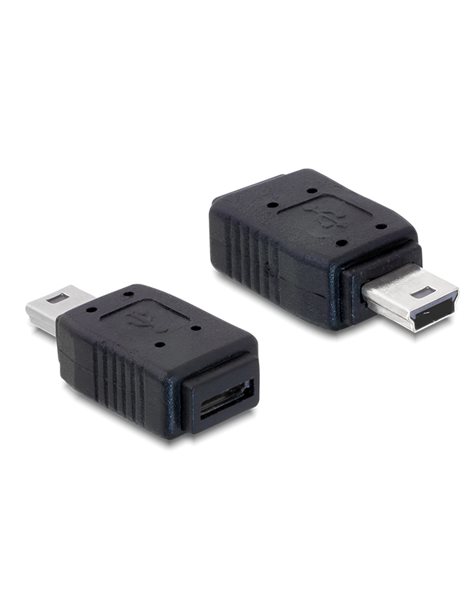Delock Adapter USB mini male To USB micro-A+B female (65155)