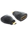 Delock Adapter High Speed HDMI - micro D male to A female (65242)