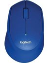 Logitech M330 Silent Plus Mouse, Wireless, Blue (910-004910)