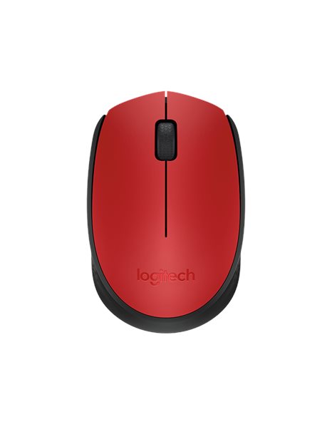 Logitech M171 Wireless Mouse, Red (910-004641)