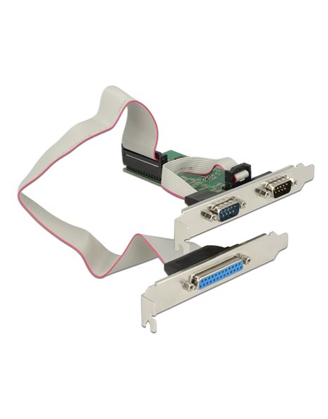 Delock PCI Express Card to 2 x Serial RS-232 and 1 x Parallel (89556)