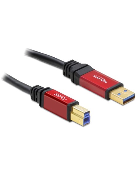 Delock Cable USB 3.0 Type-A male To USB 3.0 Type-B male 3 m Premium (82758)
