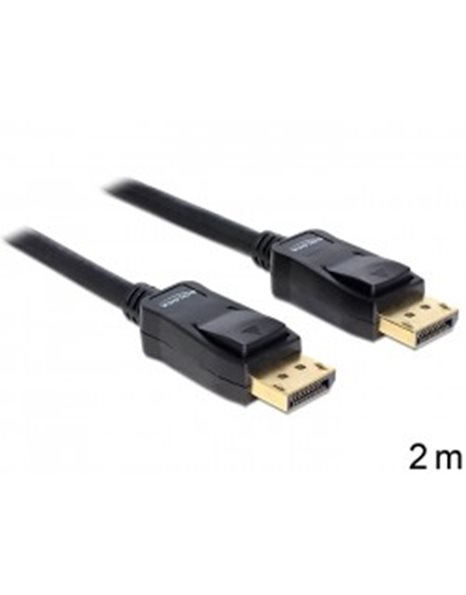 Delock Cable Displayport 1.2 male to Displayport male 4K 2 m (82585)