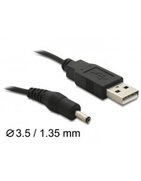 Delock Cable USB Power to DC 3.5 x 1.35 mm Male 1.5 m (82377)