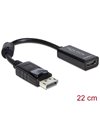 Delock Adapter Displayport1.1 male To HDMI female Passive black (61849)