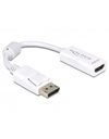 Delock Adapter Displayport 1.1 male to HDMI female Passive white (61767)