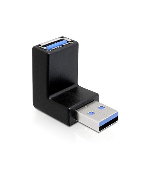 Delock Adapter USB 3.0 male-female angled 270 vertical (65340)