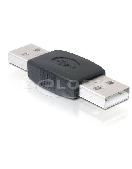 Delock Adapter Gender Changer USB-A male - USB-A male (65011)