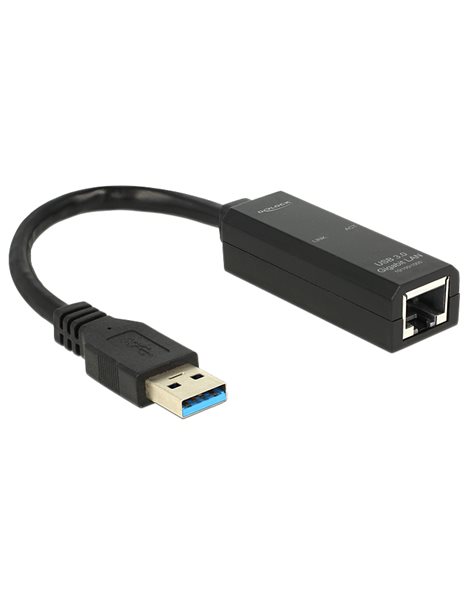 Delock Προσαρμογέας USB 3.0 σε Gigabit LAN 10/100/1000 Mb/s (62616)