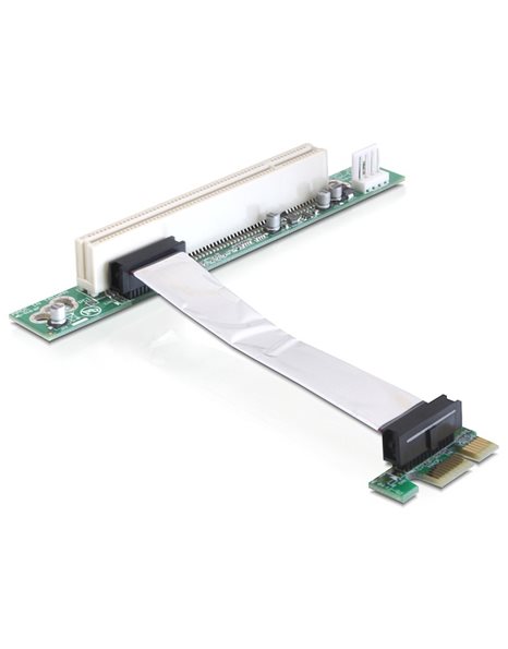Delock Κάρτα Ανύψωσης PCI ExpressX1 σε 1xPCI με εύκαμπτο καλώδιο των 9cm (41856)