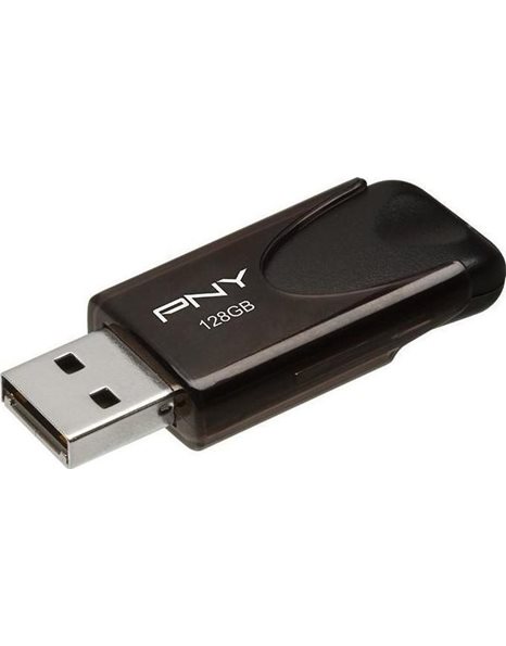 PNY Attache Flash Drive 128GB USB2.0, Black  (FD128ATT4-EF)