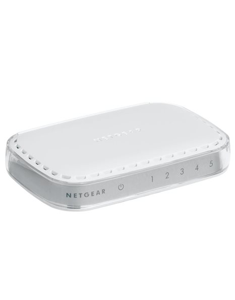 Netgear GS605 v4 Gigabit Unmanaged Switch, L2, 5-Ports RJ-45, full duplex,1000Mbps, 2048 Entries MAC (GS605-400PES)