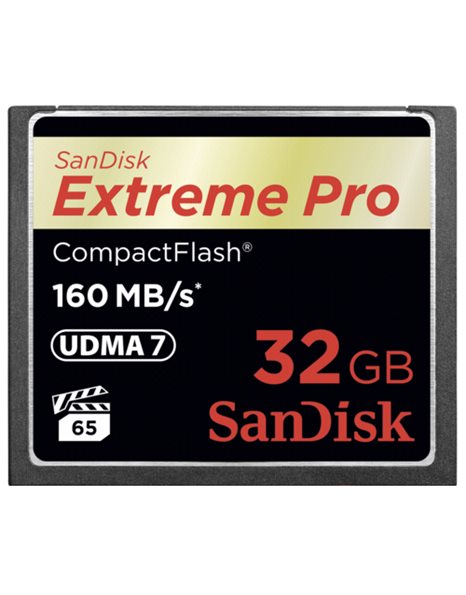 SanDisk Compact Flash Card 32 GB Memory Card, ExtremePro2 1000x,  Black (SDCFXPS-032G-X46)