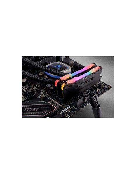 Corsair Vengeance RGB Pro 16GB Kit (2x8GB) 3000MHz DDR4 CL15 1.35V, Black (CMW16GX4M2C3000C15)