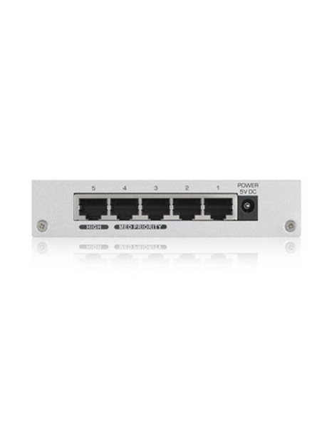 ZyXEL GS-105B v3, 5-Port Gigabit Ethernet Switch, Unmanaged,  L2 +,  Metall (GS-105BV3-EU0101F)