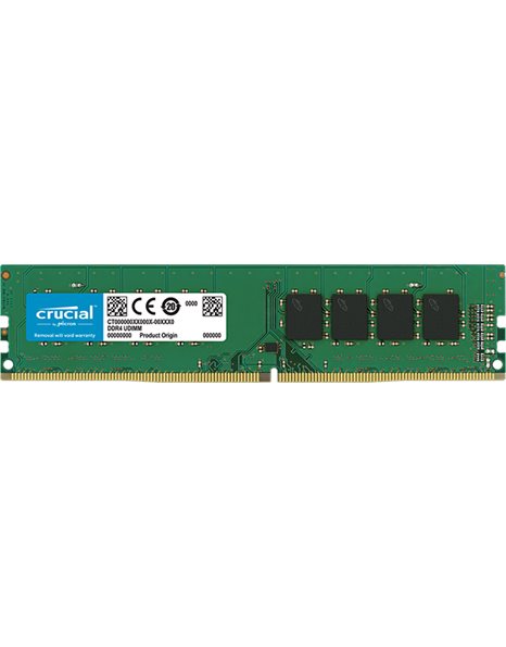Crucial 4GB 2400MHz DDR4 UDIMM CL17 1.2V,  Single Rank (CT4G4DFS824A)