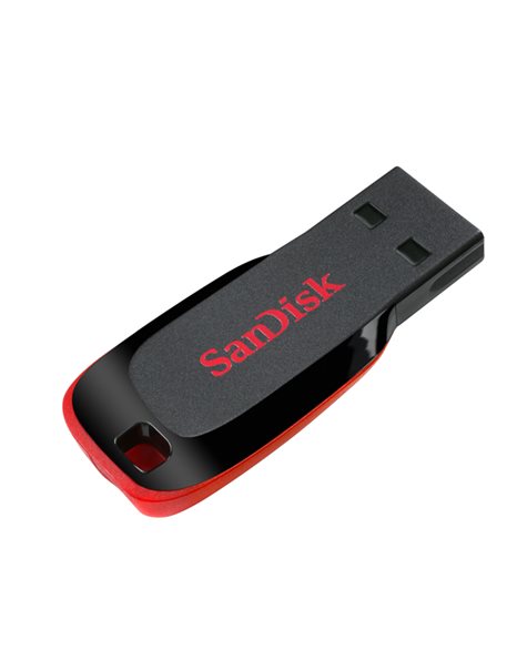 Sandisk Cruzer Blade 128GB, USB Flash Drive, USB2.0, black-Red (SDCZ50-128G-B35)