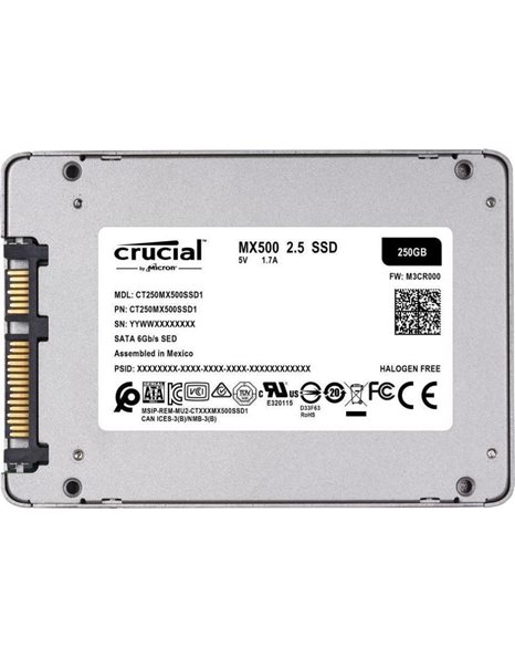 Crucial MX500 250GB Internal SSD SATA3 2.5-inch (CT250MX500SSD1)