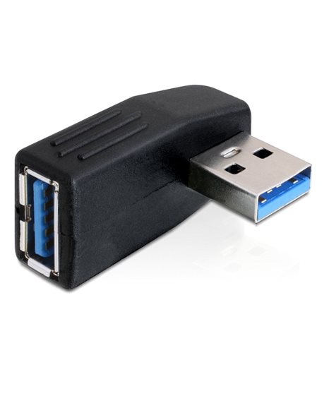 Delock Adapter USB 3.0 male-female angled 90 horizontal (65341)