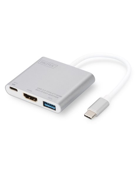 DIGITUS USB Type-C to 4K HDMI Multiport Adapter, 3-Port (DA-70838-1)