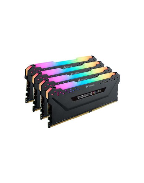 Corsair Vengeance RGB Pro 32GB Kit (4x8GB) 3200MHz DDR4 CL16 1.35V, Black (CMW32GX4M4C3200C16)
