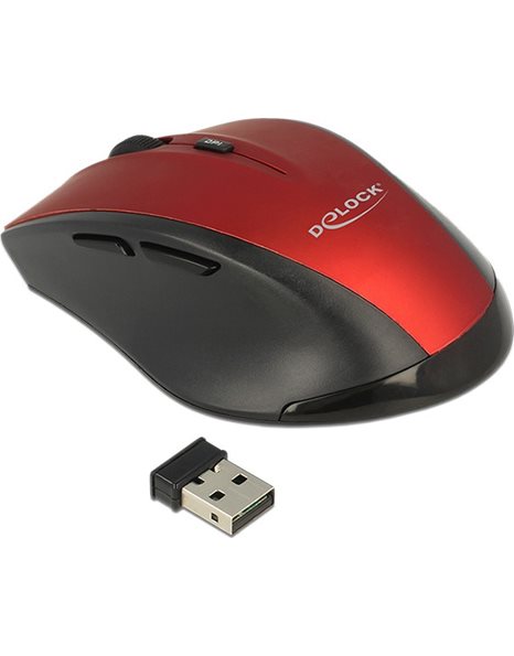 Delock Ergonomic optical 5-button mouse 2.4 GHz wireless (12493)