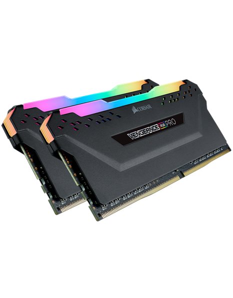 Corsair Vengeance RGB Pro 16GB Kit (2x8GB) 2933MHz DDR4 CL16, Black (CMW16GX4M2Z2933C16)