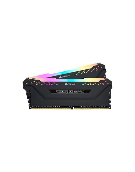 Corsair Vengeance RGB Pro 16GB Kit (2x8GB) 3600MHz DDR4 CL18 1.35V, Black (CMW16GX4M2C3600C18)