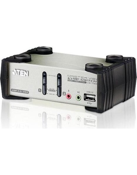 ATEN 2-Port PS/2-USB VGA/Audio KVMP Switch with OSD (CS1732B-AT-G)