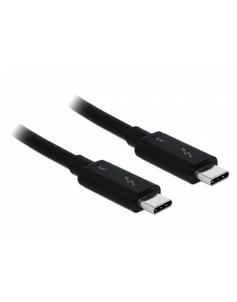 Delock Thunderbolt 3 (40Gb/s) USB-C Cable 0.5m 5A Black (84844)