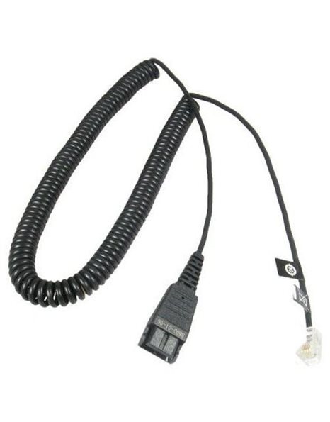 Jabra Quick Disconnect to RJ-10 Cable Spiral 2m (8800-01-06)