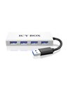 RaidSonic Icy Box 4-Port USB 3.0 Hub, Silver (IB-AC6104)