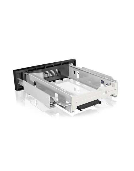 RaidSonic Icy Box 5.25-Inch Trayless Mobile Rack For 1x3.5-Inch SATA HDD/SSD (IB-168SK-B)
