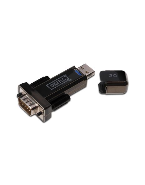 DIGITUS USB 2.0 to Serial Converter + 0.8m Extension Cable (DA-70156)